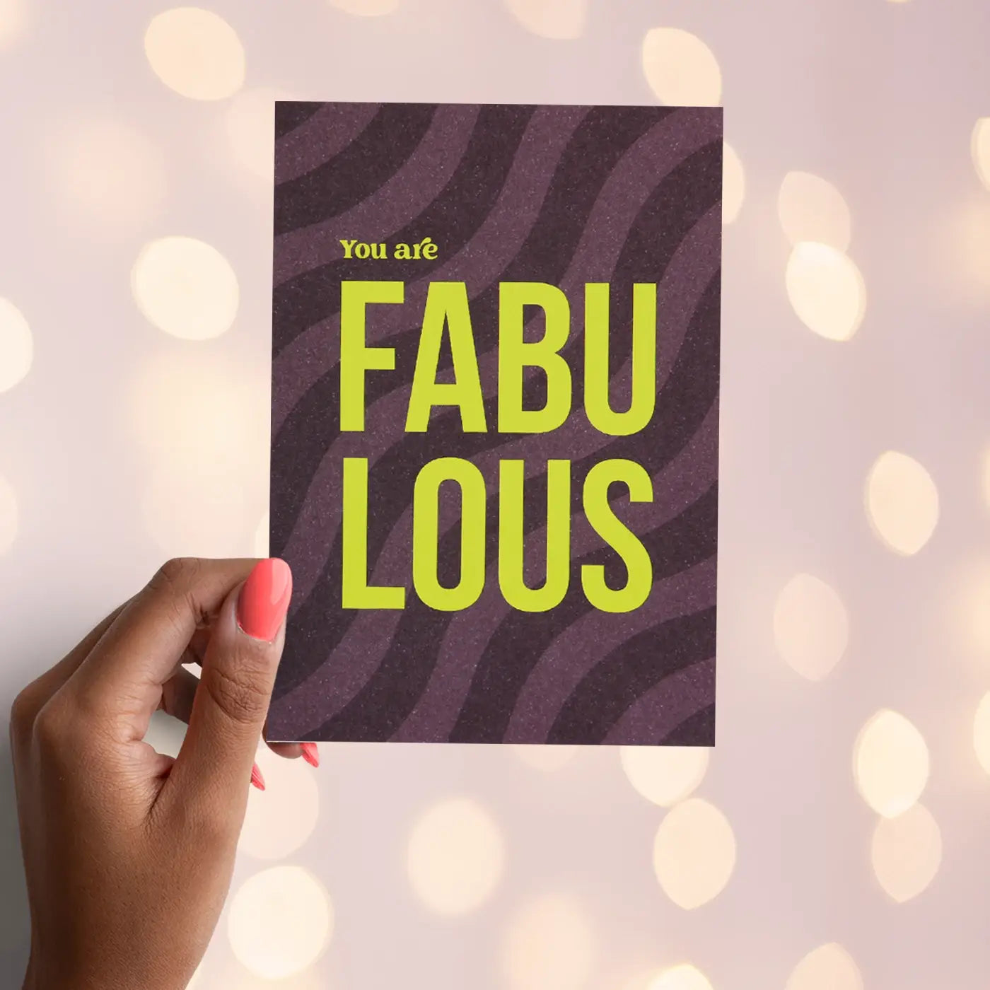 Postkarte│Du bist FABELHAFT│