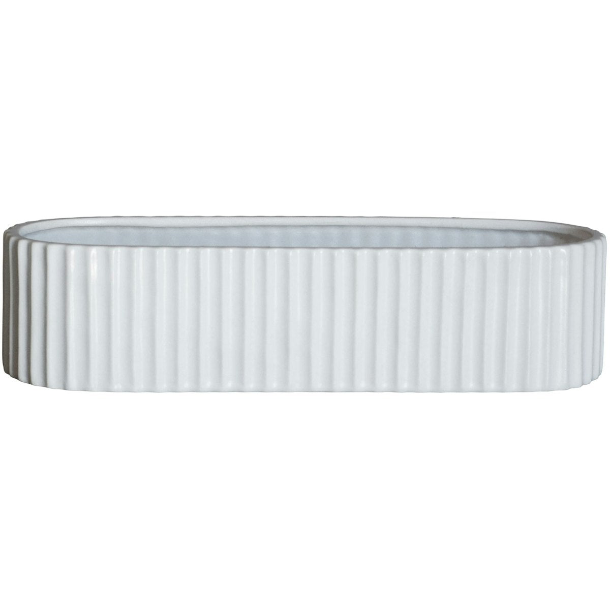 DBKD Stripe Kerzenhalter in Shiny White von DBKD