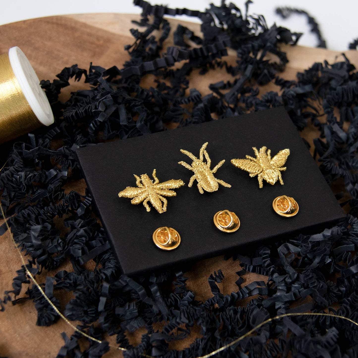 Bestickte Broschen – Insekten Set (3 Stück)