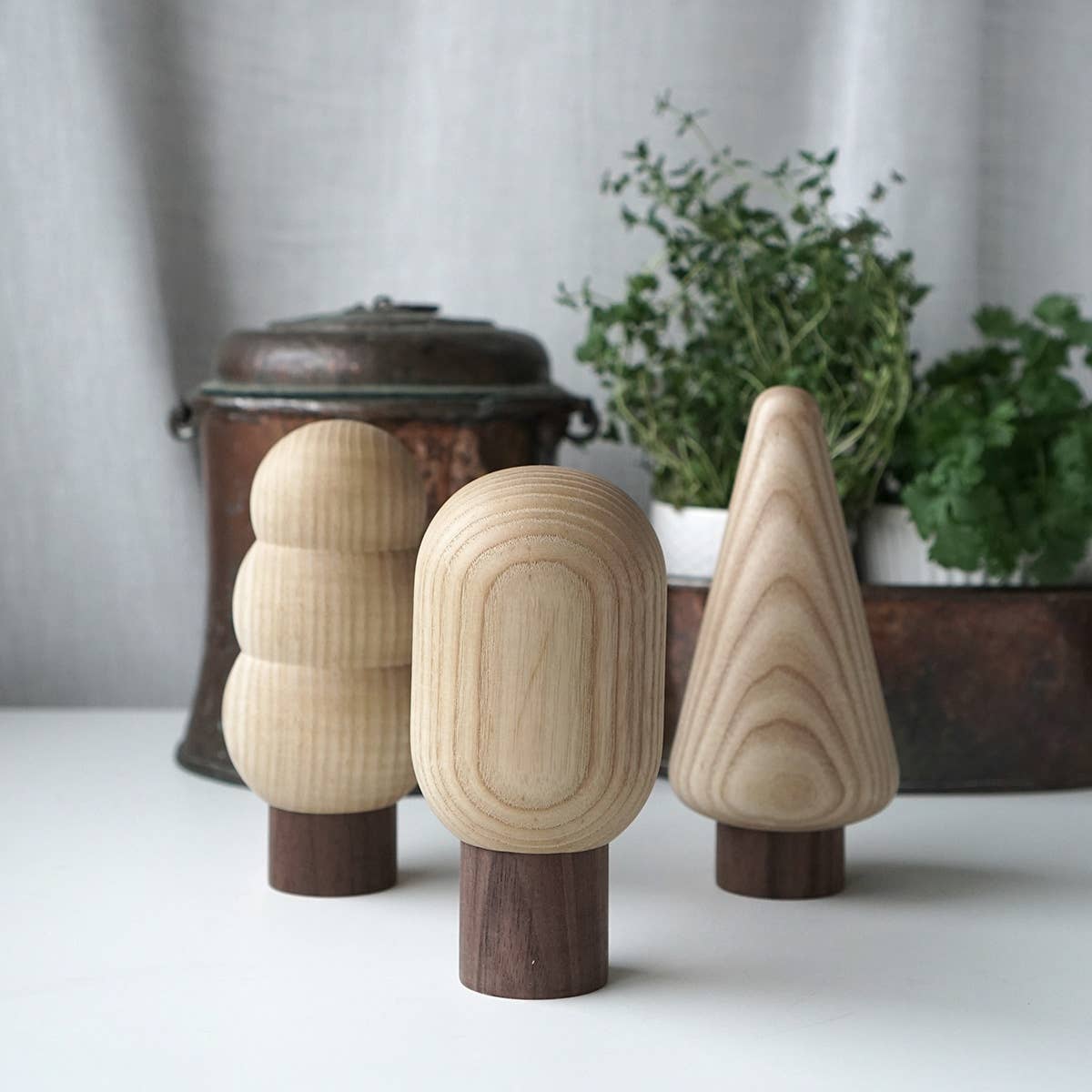 Salz- und Pfeffermühlen aus Holz: Esche/ Nussbaum / Birke