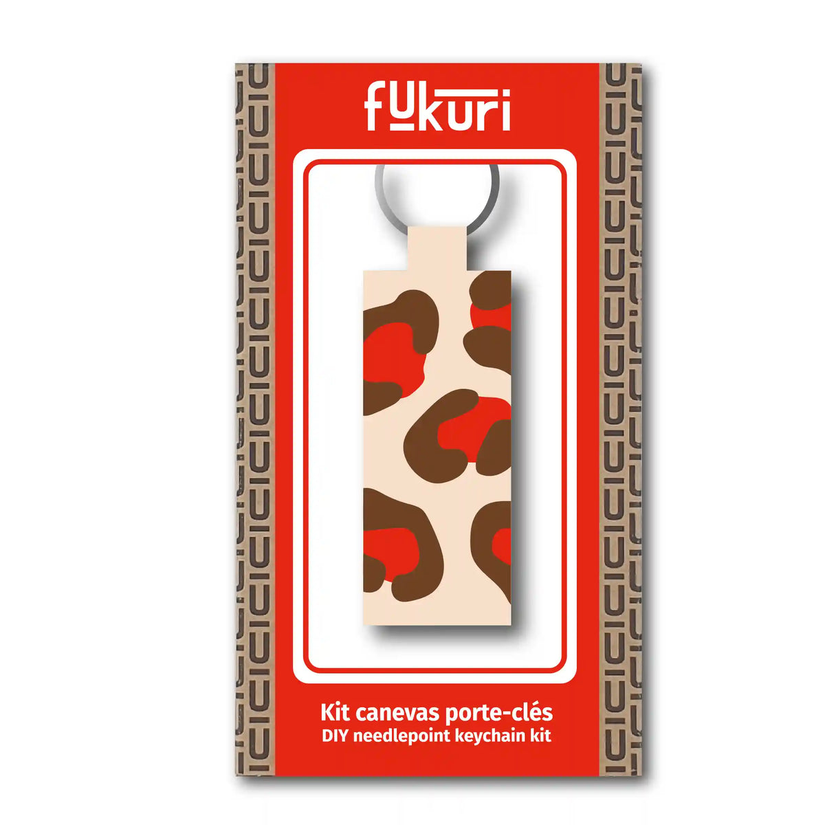 Canevas-Set – DIY – Leoparden‑Schlüsselanhänger
