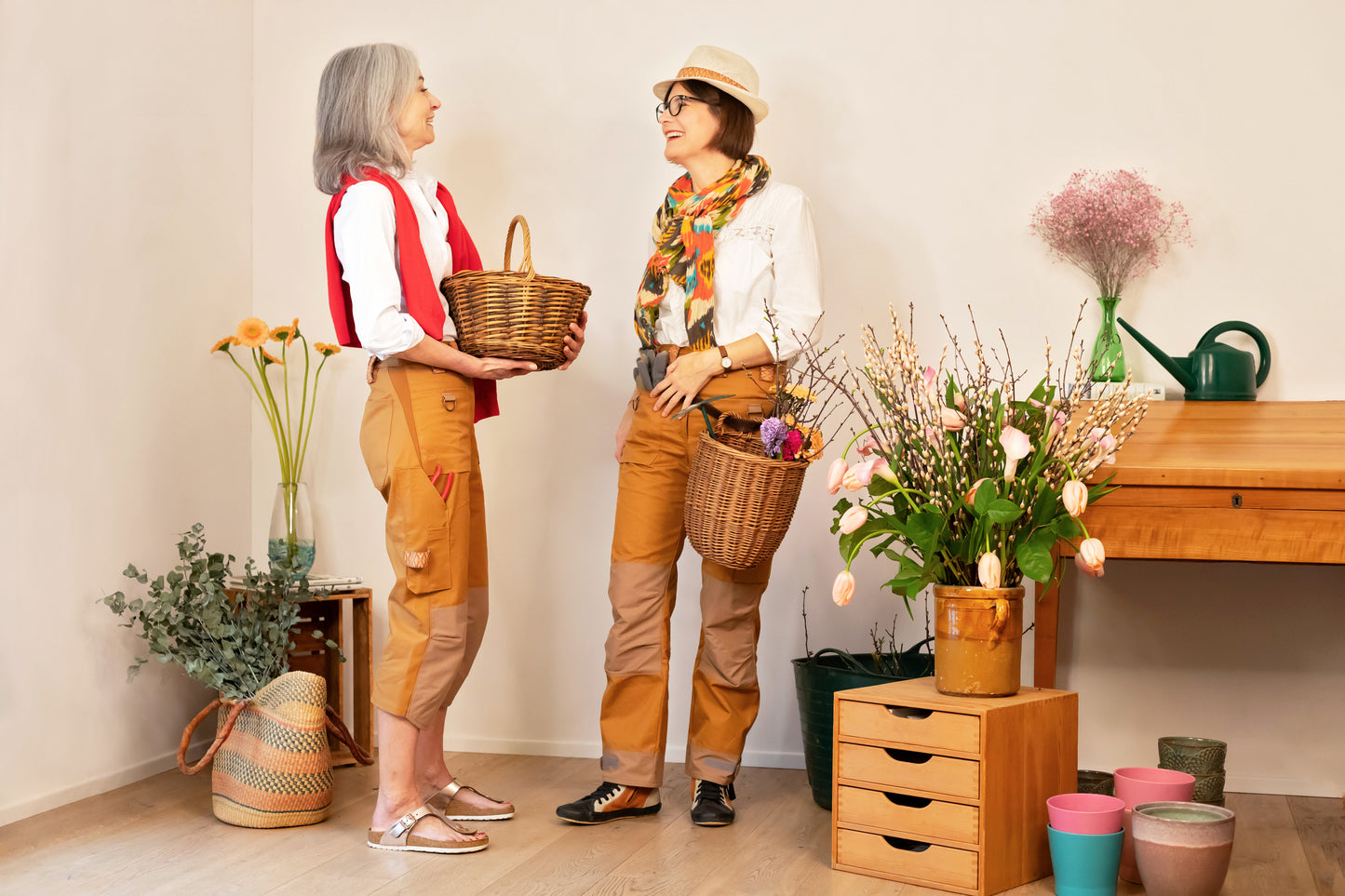 Dona Flora Gartenhose aus Biobaumwolle lang